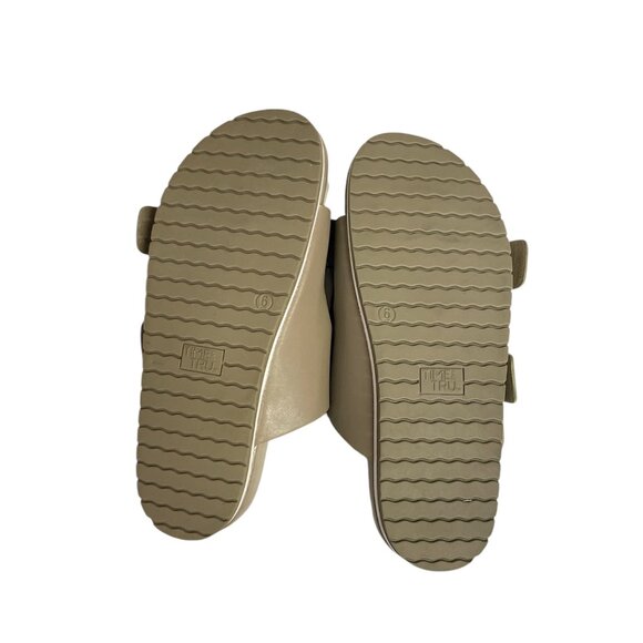 Women's Dress footbed Slide, Time and Tru, 6, Sage, NWT - Picture 3 of 6